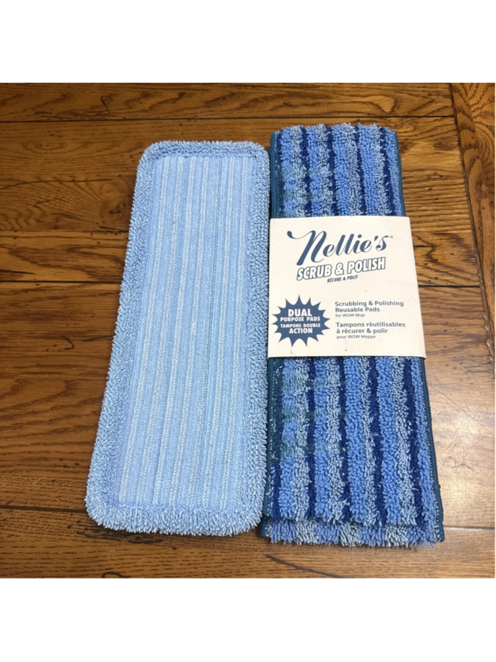 NEW Nellie's Scrub and Polish Pads Replacement for Wow Mop NEW 2 Wet Mop